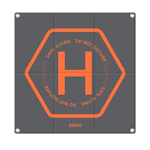 BRDRC 50 cm Drone Landing Pad, Universal, Foldable, Double-Sided, Waterproof, Helipad for DJI Mini 4 Pro/Mini 3/AIR 3/Air 2S/Mavic 3/Spark/Holy Stone/FIMI X8SE/FPV Combo