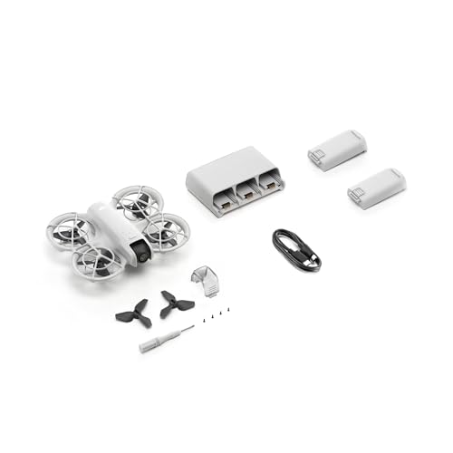 DJI Neo Three-Battery Combo, Mini Drone with 4K UHD Camera for Adults, 135g Self Flying Drone that Follows You, Palm Takeoff, Subject Tracking, QuickShots, Stabilized Video (Controller-Free)