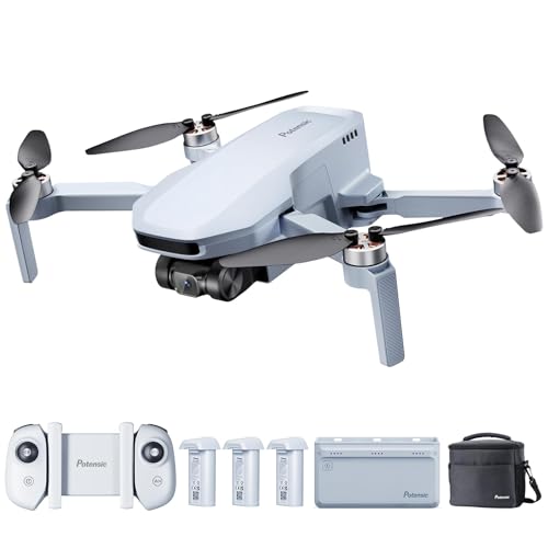 Potensic Atom SE Combo 4K GPS Drone, 4km Transmission, Under 249g, 3 Batteries and Charging Hub, 93 Mins Flight, EIS Shake Vanish Technology, Max Speed 16m/s, Drone with Bag for Adult Beginner, C0